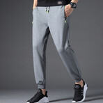 The Jogger // Ribbed Cuff + Sporty Fit // Gray (XL)