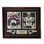 Tom Brady // New England Patriots // Autographed Photograph + Framed