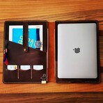 Macbook + Ipad Organizer // Antique Tobacco (Macbook 12")