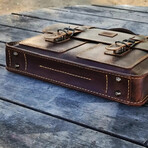 Briefcase // Antique Tobacco&Camel