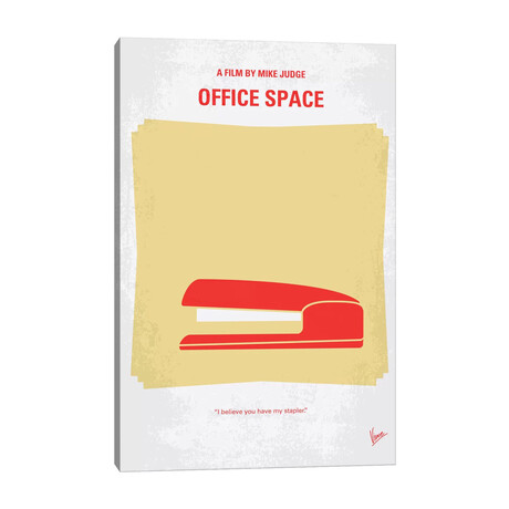 Office Space Minimal Movie Poster by Chungkong (26"H x 18"W x 0.75"D)