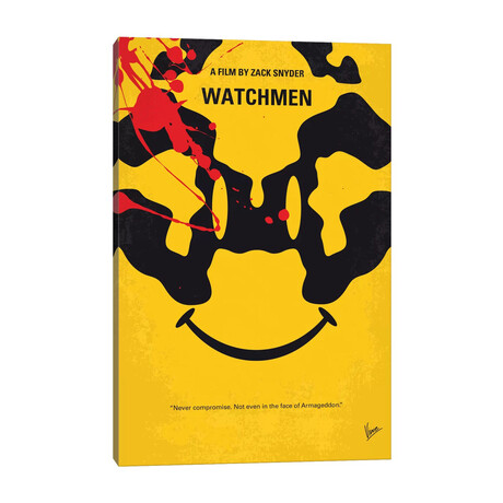 Watchmen Minimal Movie Poster by Chungkong (26"H x 18"W x 0.75"D)