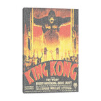 King Kong (French Market Movie Poster) by Robotic Ewe (26"H x 18"W x 0.75"D)