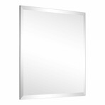 Frameless Beveled Prism Square Wall Mirror