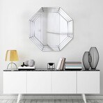 Multi Faceted Octagons Wall Mirror