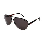 Carrera // Men's 8030/S 003 Sunglasses // Matte Black  + Dark Gray
