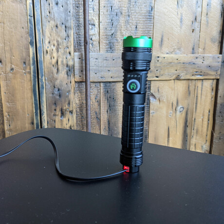 Kodiak 2000 Lumen Rechargeable Tactical Flashlight + Magnetic Charging
