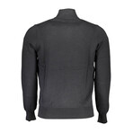 1/4 Zip-Up Sweatshirt // Black (2XL)