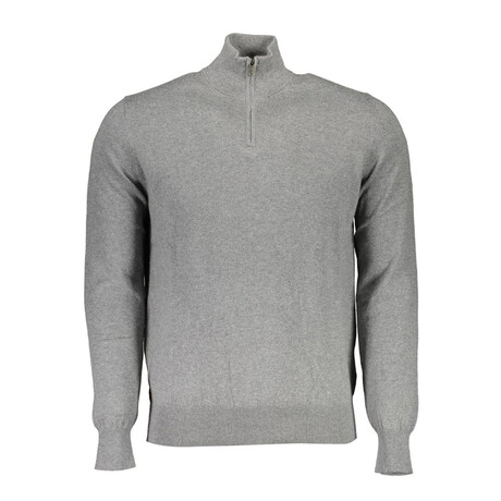 1/4 Zip-Up Sweatshirt // Gray (L)