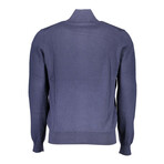 Zip-Up Sweatshirt // Navy Blue (XL)