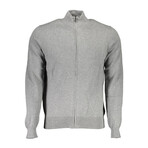 Zip-Up Sweatshirt // Light Gray (2XL)
