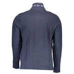 Long Sleeve Polo Shirt // Dark Blue (XL)