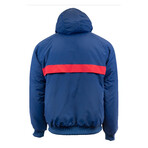 Men's Primaloft Hooded Jacket // Navy + Red (M)