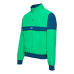 Men's 3-Snap Pouch Pullover // Green + Navy (M)