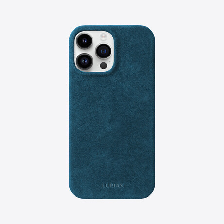 Alcantara Sport iPhone Case // Prussian Blue (iPhone 14 Pro Max)