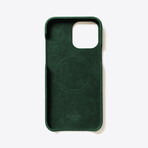 Alcantara Sport iPhone Case // Malachite (iPhone 14 Pro Max)