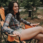 4Tek // Heated Outdoor Folding Chair with Portable Power Bank