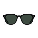 Unisex Myles Polarized Sunglasses II // Crystal Black + Green