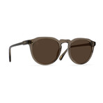 Unisex Remmy 49 Sunglasses // Ghost + Vibrant Brown Polarized