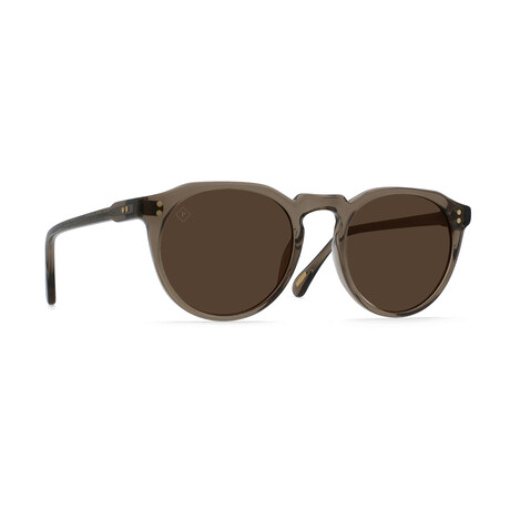 Unisex Remmy 52 Sunglasses // Ghost + Vibrant Brown Polarized