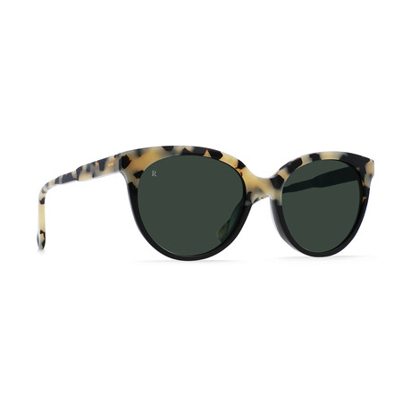 Women's Lily Sunglasses // Chai Tortoise + Green