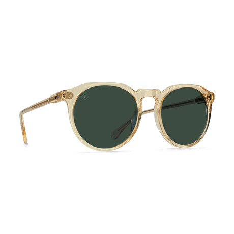 Unisex Remmy Polarized Sunglasses II // Champagne Crystal + Green
