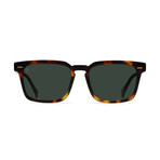 Unisex Adin Sunglasses // Kola Tortoise + Green Polarized