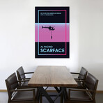 Scarface Retro Style Poster by Popate (26"H x 18"W x 0.75"D)