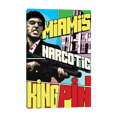 Miami's Narcotic Kingpin by Cristian Mielu (26"H x 18"W x 0.75"D)