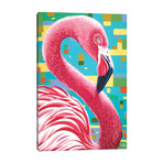 Fabulous Flamingos I by Carolee Vitaletti (26"H x 18"W x 0.75"D)