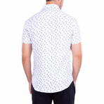 Anchor Management' Short Sleeve Button Up Shirt // White (L)