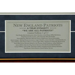New England Patriots Framed Multi-Signed Limited-Edition 20X24 Tom Brady Photo