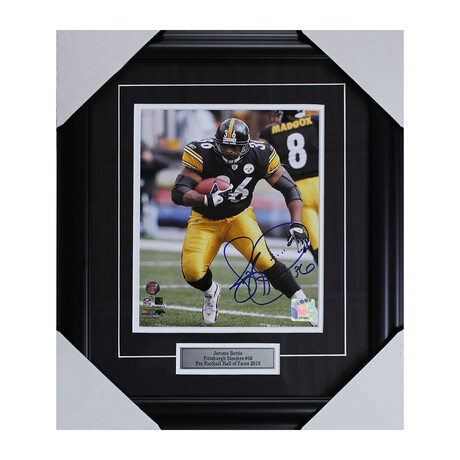 Jerome Bettis Framed Autographed Pittsburgh Steelers 8X10 Photo