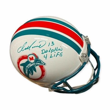 Dan Marino // Miami Dolphins // Autographed Helmet + Inscription