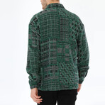 Manny Patterned Shirt // Green (Small)