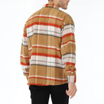 Nolan Plaid Shirt // Brown (Small)