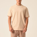 Relaxed Fit S/S Tee // Beige (L)
