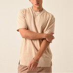 Relaxed Fit S/S Tee // Beige (2XL)