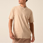 Relaxed Fit S/S Tee // Beige (2XL)