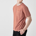 Striped S/S Tee // Tile (M)