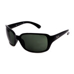 Unisex Square RB4068 601 Non-Polarized Sunglasses // Black + G15 Green