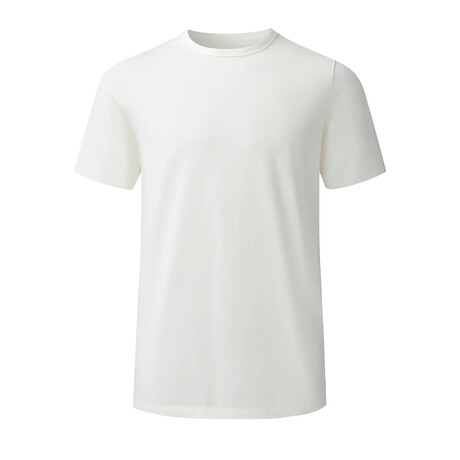 Spectacle 2.0 Short Sleeve Lifestyle Performance Fabric T-Shirt // Off White (Small)