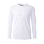 Spectacle 2.0 Long Sleeve Lifestyle Performance Fabric T-Shirt // White (Small)