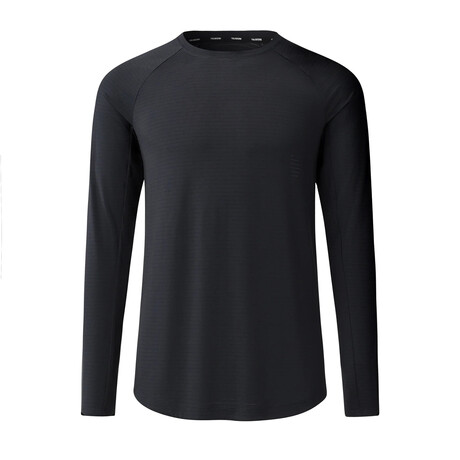 Cardinal Long Sleeve Workout Shirt // Black (Small)