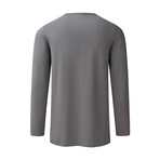 Spectacle 2.0 Long Sleeve Lifestyle Performance Fabric T-Shirt // Charcoal (Small)