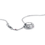 Roberto Coin 18K White Gold Diamond Pendant Necklace // 18" // Store Display