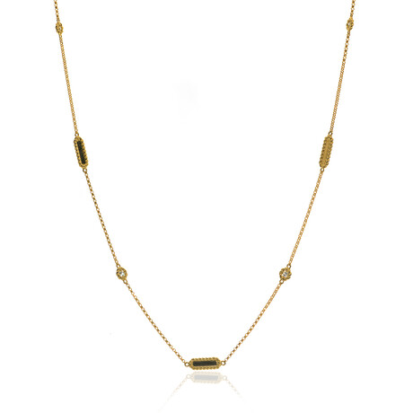 Roberto Coin New Barocco 18K Yellow Gold Diamond Necklace // 18" // Store Display
