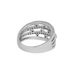 Piero Milano 18K White Gold Diamond Ring // Ring Size: 6 // Store Display