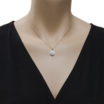 Piero Milano 18K White Gold Diamond Pendant Necklace // 16" // 4.3g // Store Display