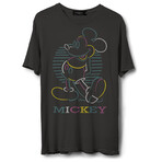 Mickey Neon Poses // Vintage Black (S)